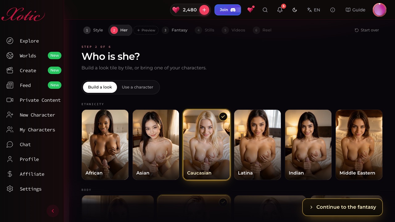 Studio's Her step with tiles for ethnicity, body, hair and more